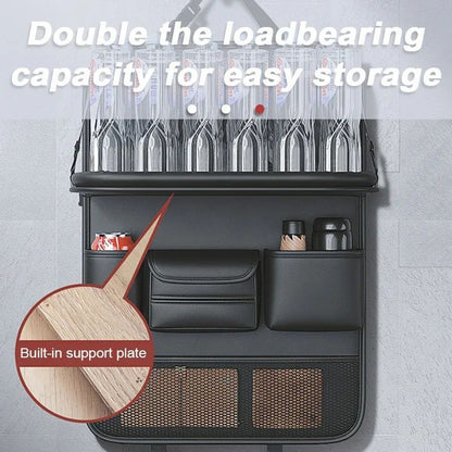 All-in-One Car Organizer: Foldable Table, Tablet Pocket & More