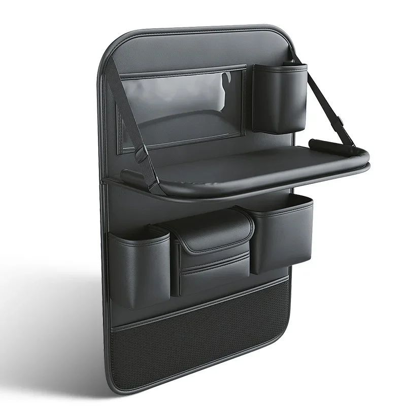 All-in-One Car Organizer: Foldable Table, Tablet Pocket & More